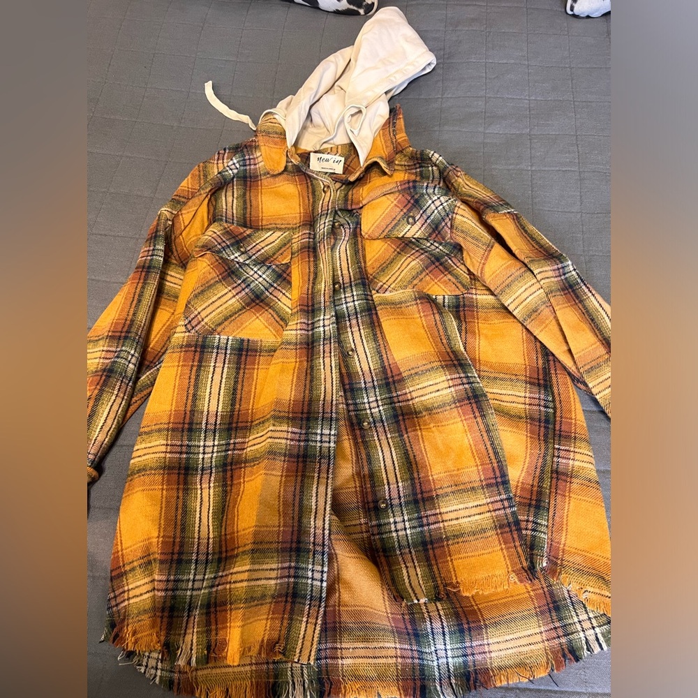 Boutique flannel shacket